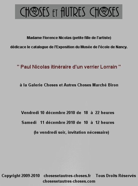 Dédicace Paul Nicolas